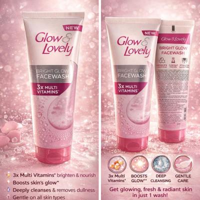 GLOW AND LOVELY BRIGHT GLOW FACE WASH